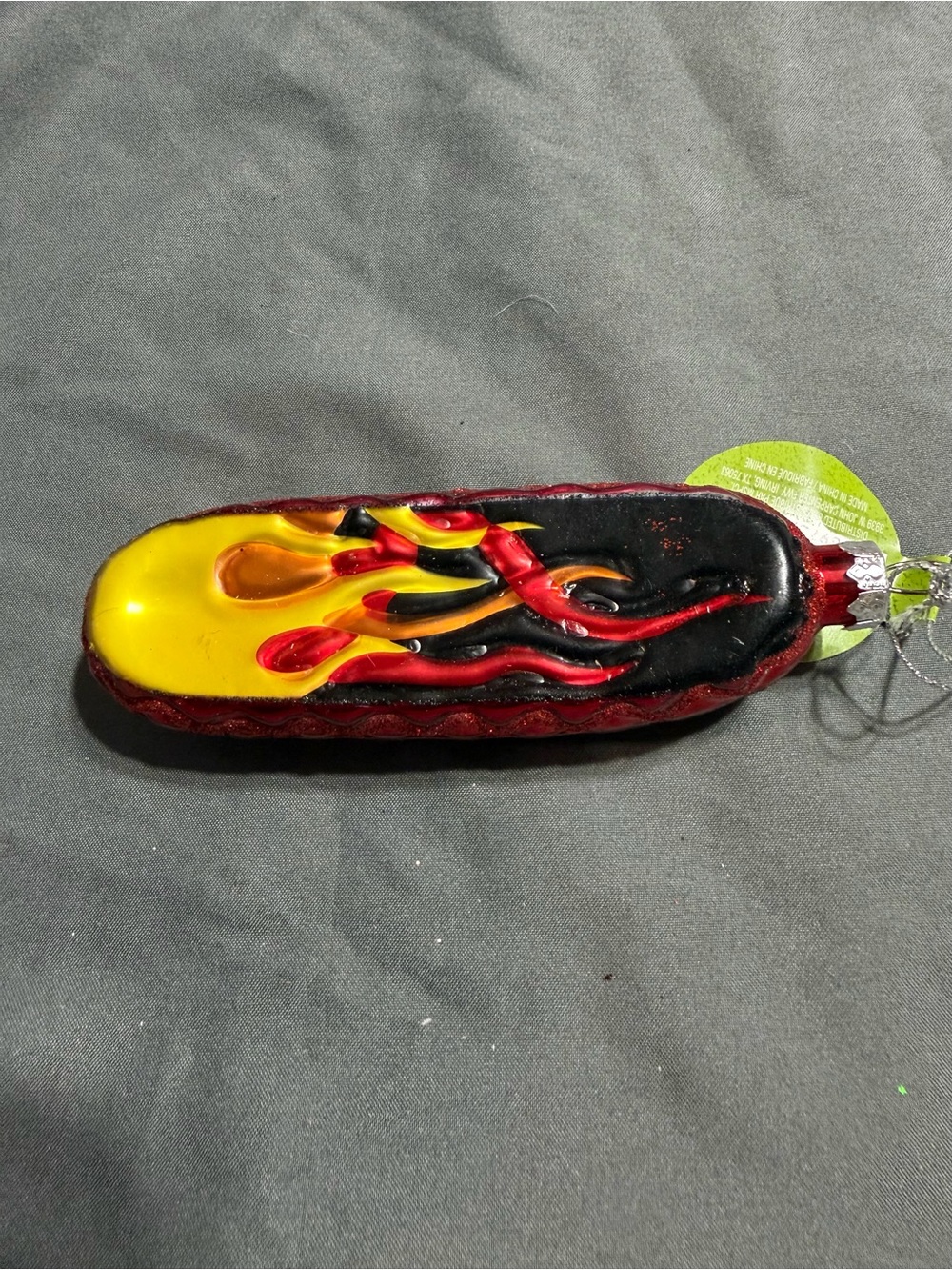 Ashland Red & Yellow Skateboard with Flame Motif